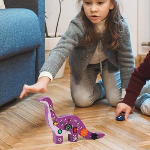 Tableau Montessori - BusyBoardCircuit™ - Brachiosaure - Jeux Jouets Happy
