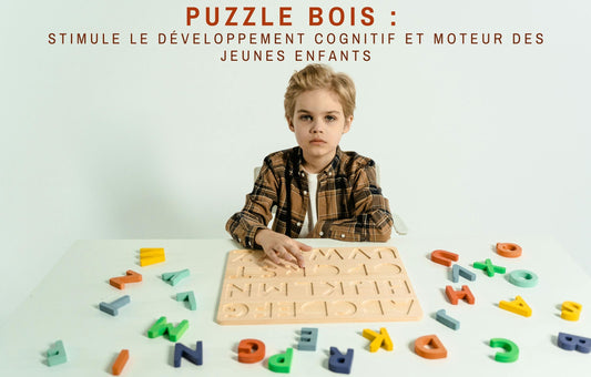Puzzle bois : Stimule le développement cognitif et moteur des jeunes enfants - Jeux Jouets Happy