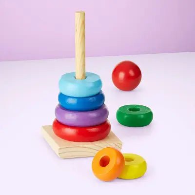 Jouet en Bois - WoodenToys™ - Tour arc - en - ciel - Jeux Jouets Happy