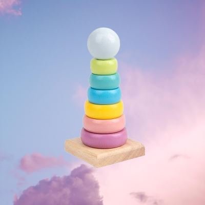 Jouet en Bois - WoodenToys™ - Tour Macaron - Jeux Jouets Happy