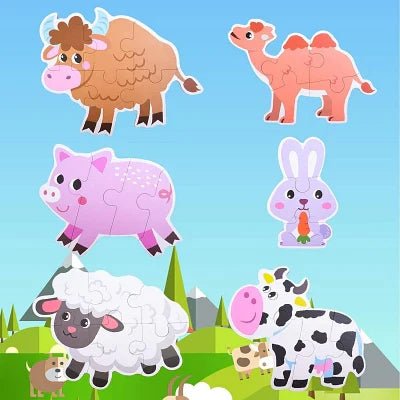 Puzzle Montessori - BabyPuzzle™ - Bétail - Jeux Jouets Happy