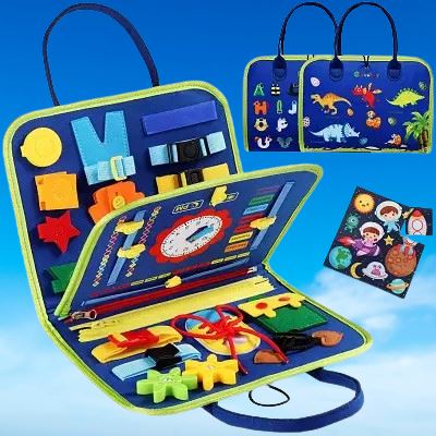 Tableau d'Activité Montessori - MontessoriBoard™ - Dinosaure - Jeux Jouets Happy