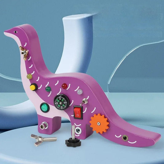 Tableau Montessori - BusyBoardCircuit™ - Brachiosaure - Jeux Jouets Happy