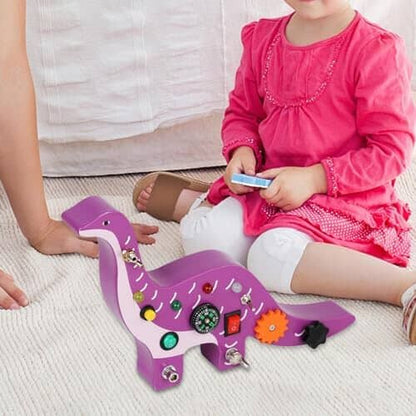 Tableau Montessori - BusyBoardCircuit™ - Brachiosaure - Jeux Jouets Happy