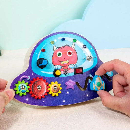 Tableau Montessori - BusyBoardCircuit™ - OVNI - Jeux Jouets Happy