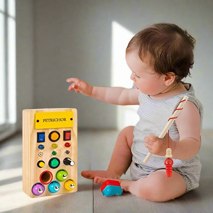 Tableau Montessori - BusyBoardCircuit™ - Pêche - Jeux Jouets Happy