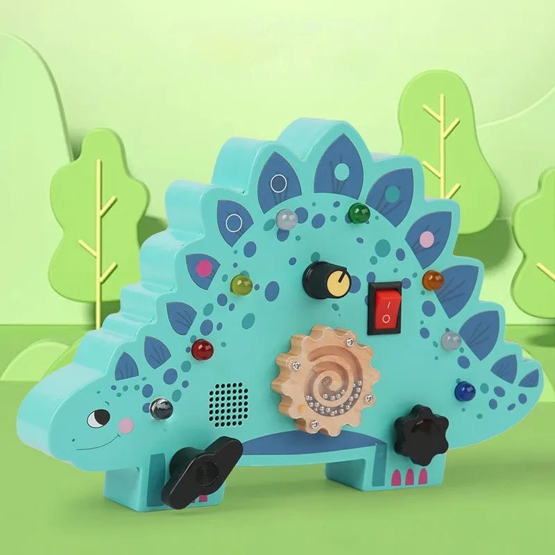 Tableau Montessori - BusyBoardCircuit™ - Stégosaure - Jeux Jouets Happy