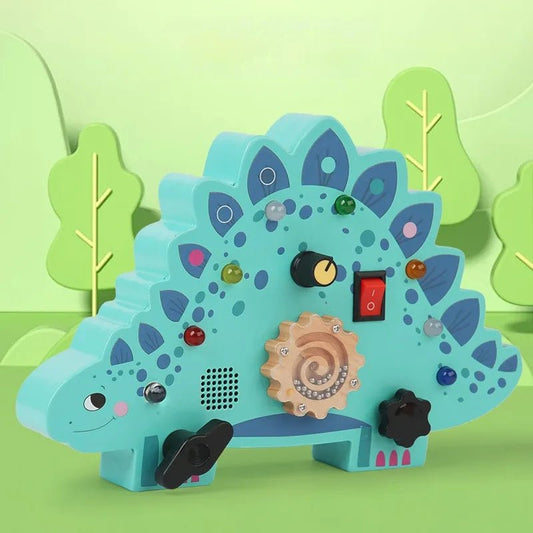 Tableau Montessori - BusyBoardCircuit™ - Stégosaure - Jeux Jouets Happy