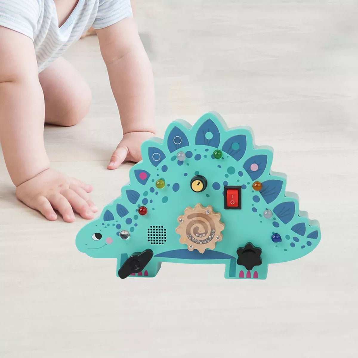 Tableau Montessori - BusyBoardCircuit™ - Stégosaure - Jeux Jouets Happy